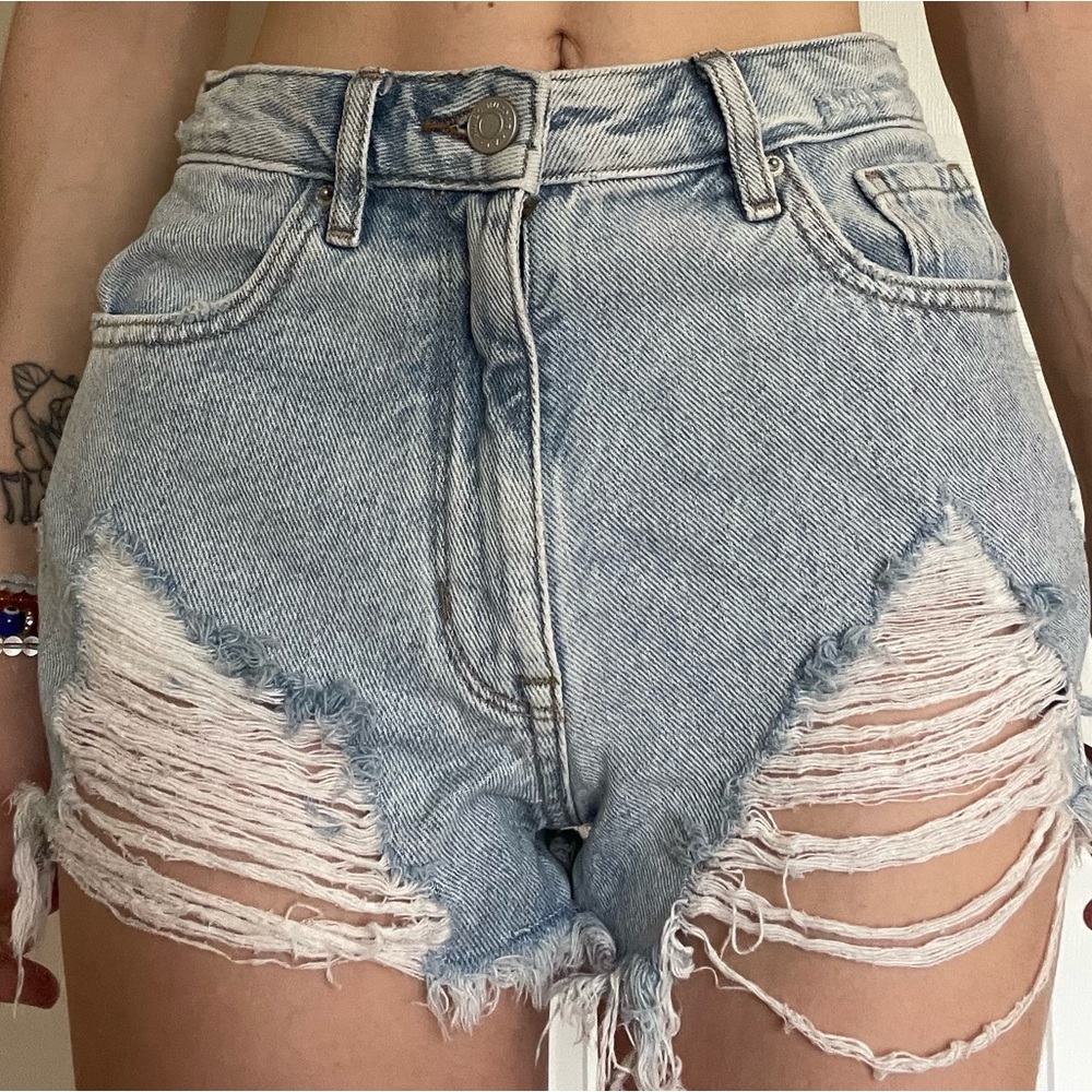 pacsun denim shorts